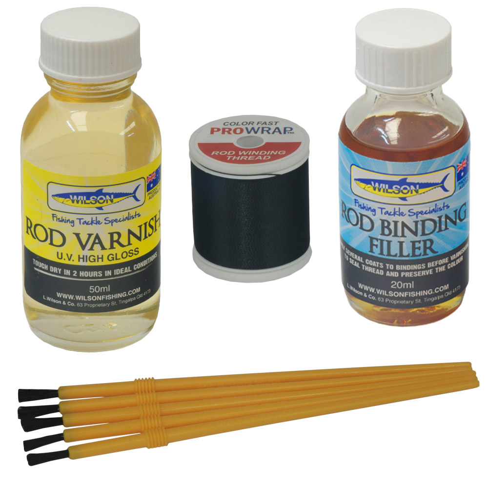 Rod Repair Supplies: Fishing Rod Repair Kit - Single Thread Combo