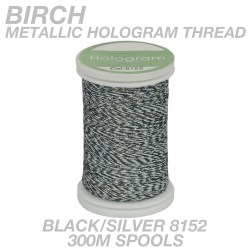 Birch-Metallic-Hologram-Black-Silver-300M-8152-Thread2